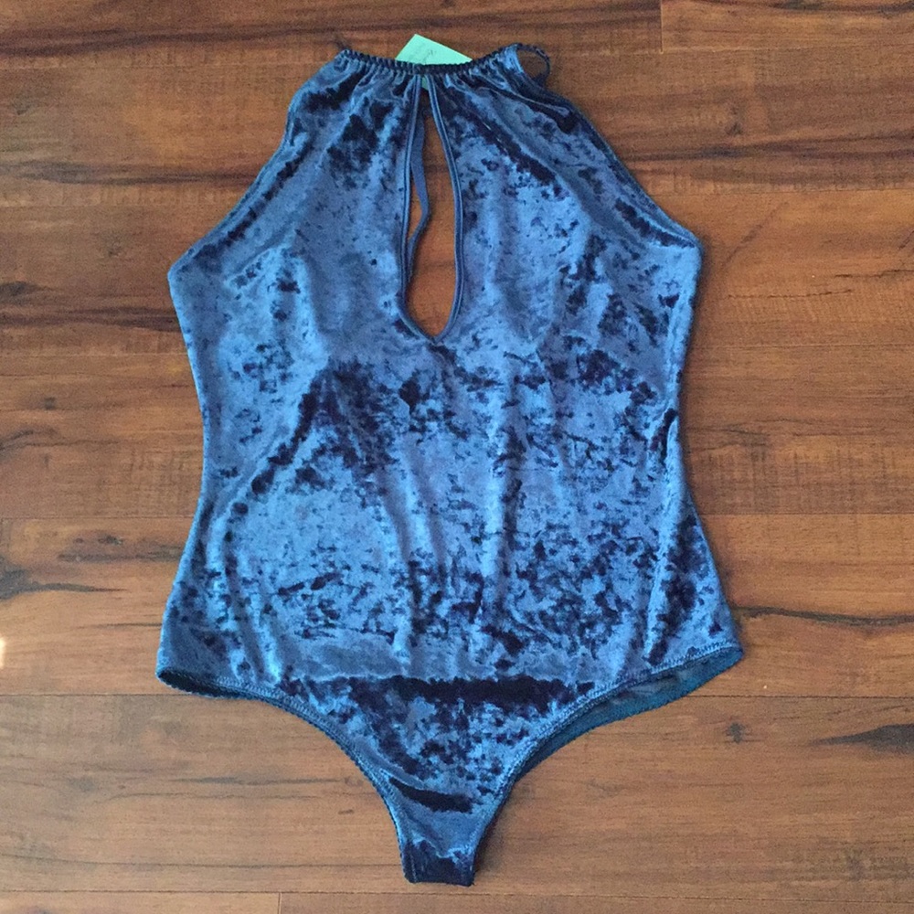 Frederick’s of Hollywood Crushed Velvet Teddy